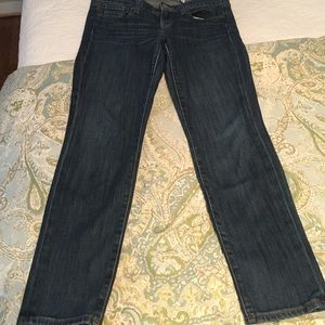 J. Crew toothpick dark denim jeans